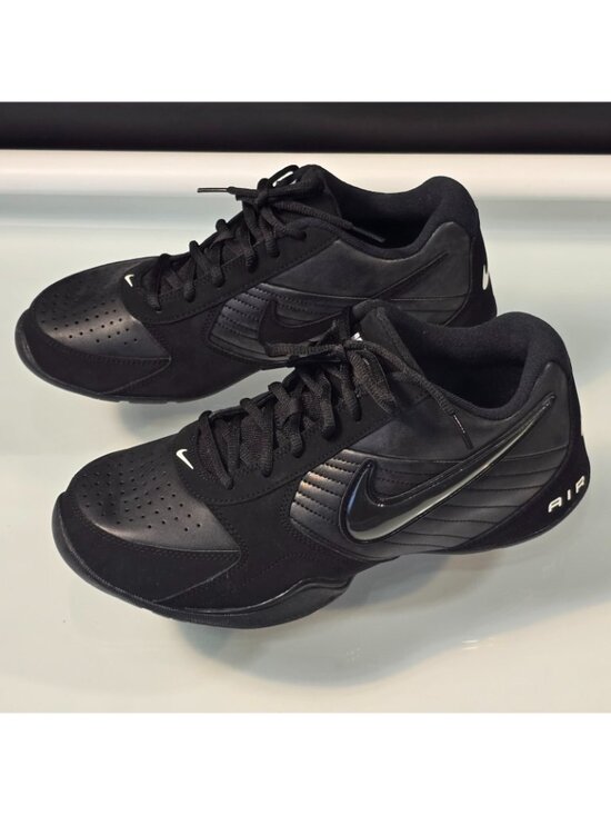 Nike Air Baseline 386240-001 Black Leather Sneakers Shoes Men US 10.5 main image 7